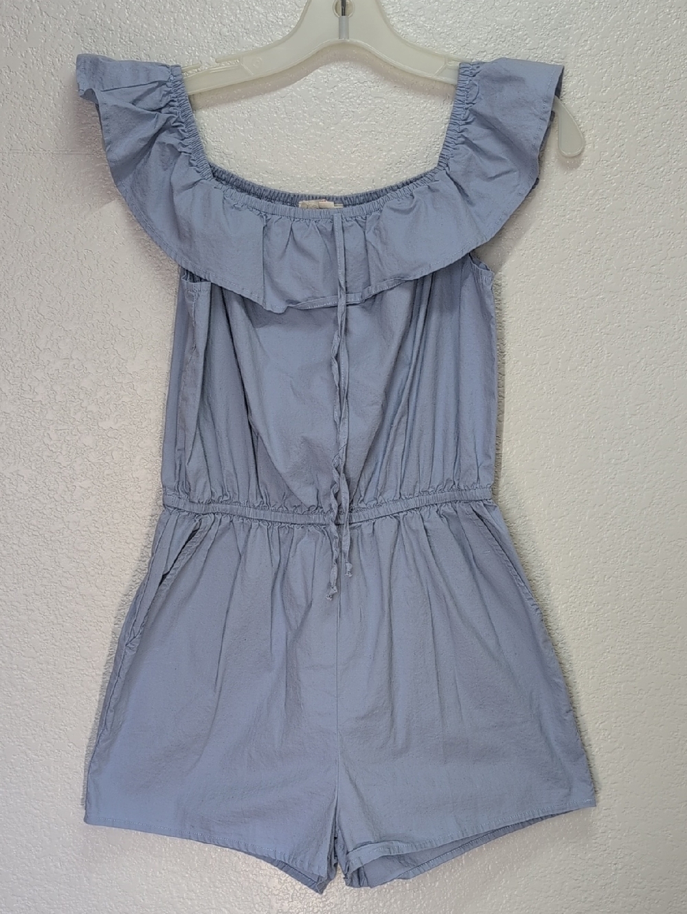 Chocolate | Girls Blue Romper| Small